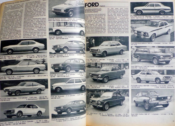 "Die Auto-Modelle Katalog 1975" Automobil-Yearbook 1975 (3490)